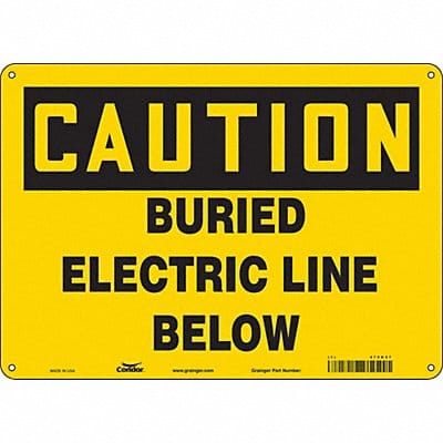 Safety Sign 10 in x 14 in Vinyl