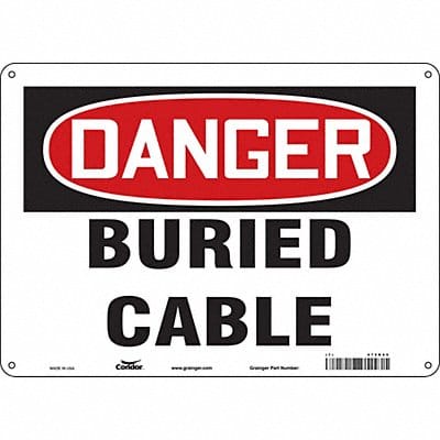 Safety Sign 10 in x 14 in Vinyl