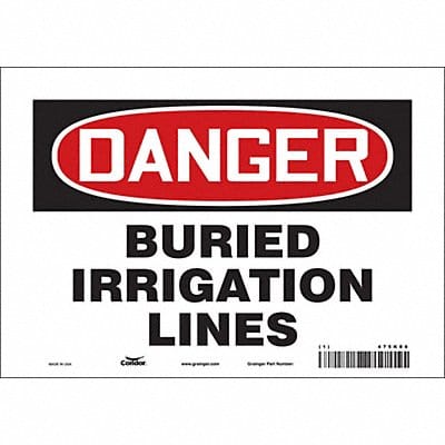 Safety Sign 7 in x 10 in Vinyl