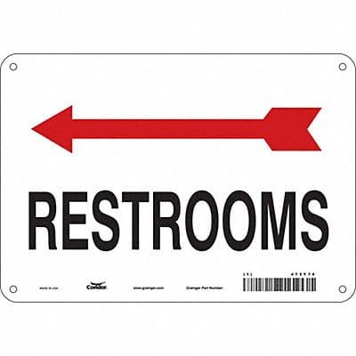 Safety Sign 7 in x 10 in Polyethylene