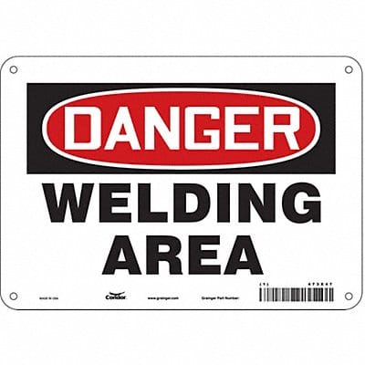 Safety Sign 7 inx10 in Polyethylene