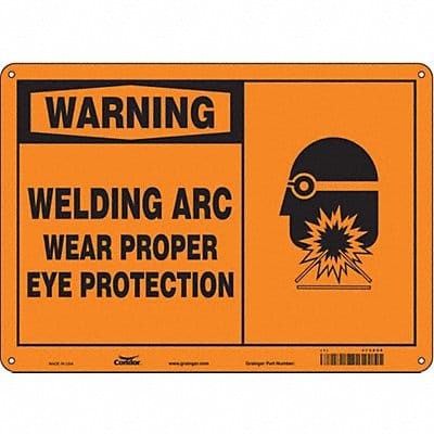 Safety Sign 10 inx14 in Aluminum