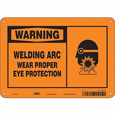 Safety Sign 7 inx10 in Polyethylene