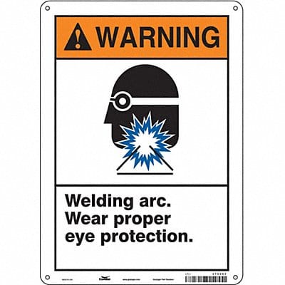 Safety Sign 14 inx10 in Aluminum