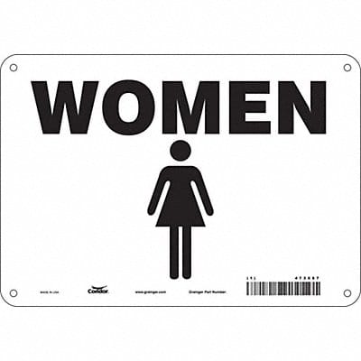 Safety Sign 10 in x 7 in Aluminum