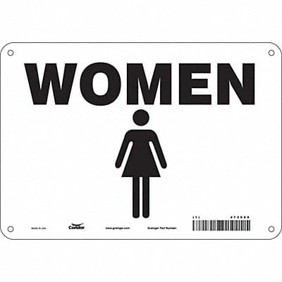 Safety Sign 10 in x 7 in Polyethylene