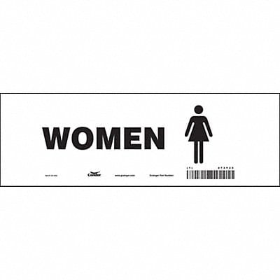 Safety Sign 4 in x 12 in Vinyl