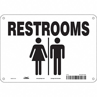 Safety Sign 7 in x 10 in Aluminum