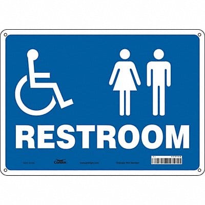 Safety Sign 10 in x 14 in Aluminum