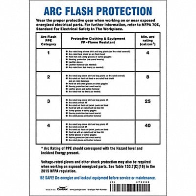 Safety Sign 10 inx7 in Vinyl