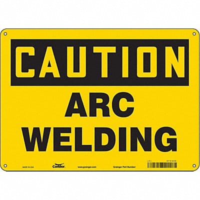 Safety Sign 10 in x 14 in Aluminum