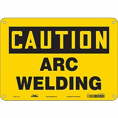 Safety Sign 7 in x 10 in Polyethylene