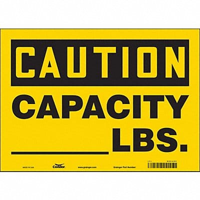 Safety Sign 10 in x 14 in Vinyl