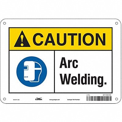 Safety Sign 7 inx10 in Polyethylene