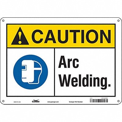 Safety Sign 10 inx14 in Polyethylene