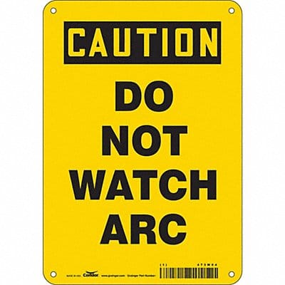 Safety Sign 10 inx7 in Aluminum