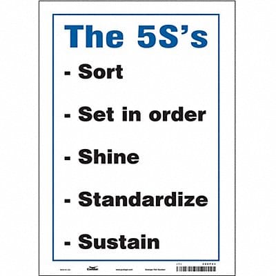 Safety Sign 14 inx10 in Vinyl