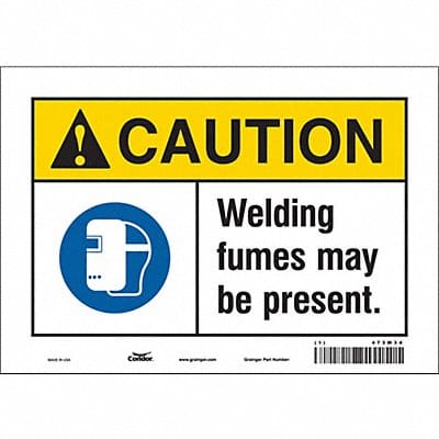 Safety Sign 7 inx10 in Vinyl