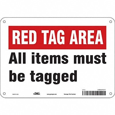 Safety Sign 7 in x 10 in Polyethylene