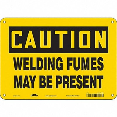 Safety Sign 7 in x 10 in Aluminum