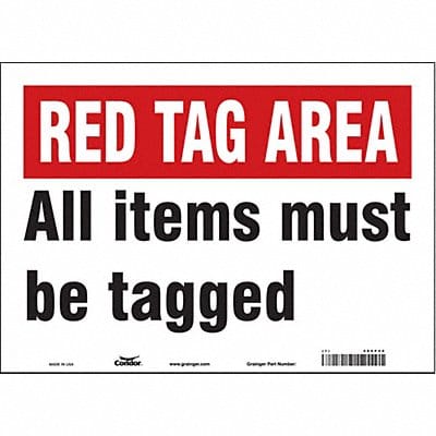 Safety Sign 10 in x 14 in Vinyl