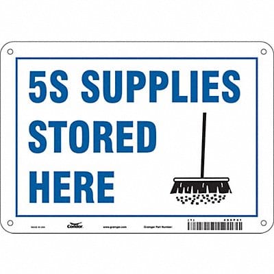 Safety Sign 7 in x 10 in Aluminum