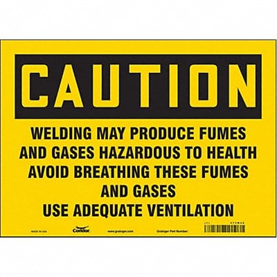 Safety Sign 10 inx14 in Vinyl