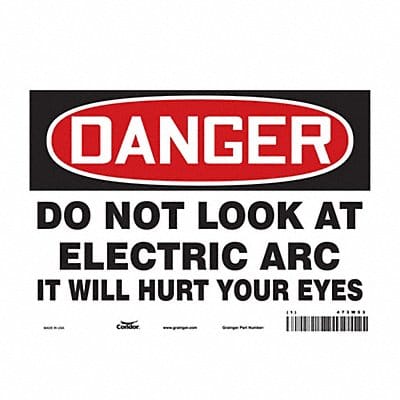Safety Sign 7 in x 10 in Vinyl