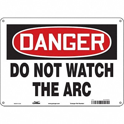 Safety Sign 10 inx14 in Aluminum