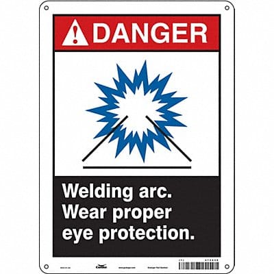 Safety Sign 14 inx10 in Polyethylene