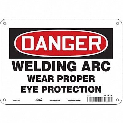 Safety Sign 7 inx10 in Polyethylene