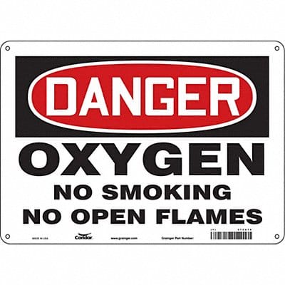 Safety Sign 10 inx14 in Polyethylene
