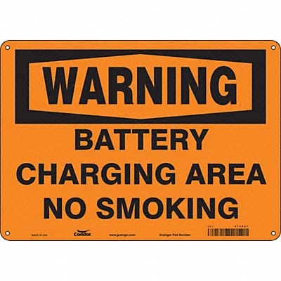 Safety Sign 10 inx14 in Polyethylene