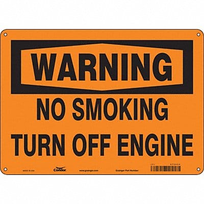 Safety Sign 10 in x 14 in Polyethylene