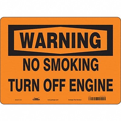 Safety Sign 10 inx14 in Vinyl