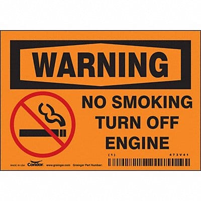 Safety Sign 3.5in x 5in Vinyl