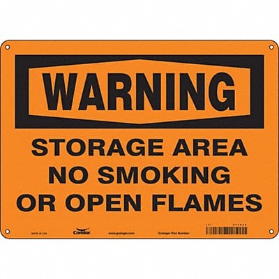 Safety Sign 10 in x 14 in Polyethylene