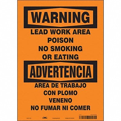Safety Sign 14 in x 10 in Vinyl