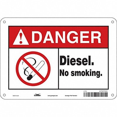 Safety Sign 7 inx10 in Polyethylene