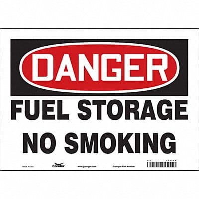 Safety Sign 10 inx14 in Vinyl