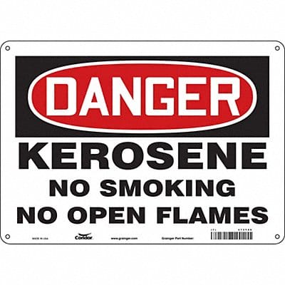 Safety Sign 10 in x 14 in Polyethylene