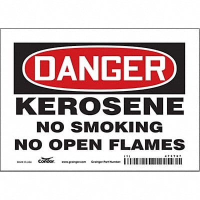 Safety Sign 5 inx7 in Vinyl