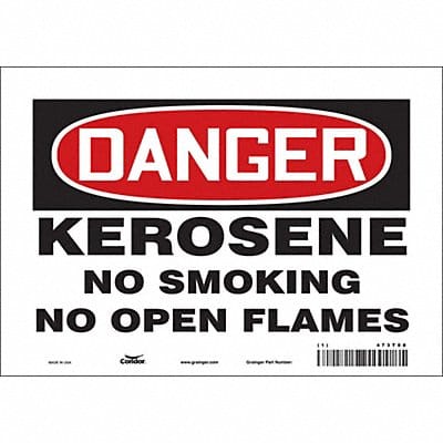 Safety Sign 7 inx10 in Vinyl