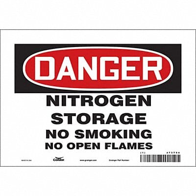 Safety Sign 7 in x 10 in Vinyl