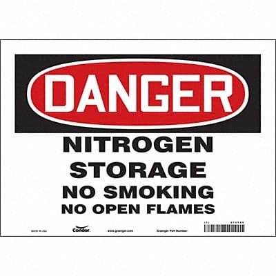 Safety Sign 10 in x 14 in Vinyl