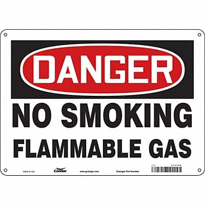 Safety Sign 10 inx14 in Polyethylene