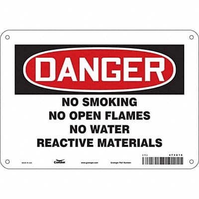 Safety Sign 7 in x 10 in Polyethylene