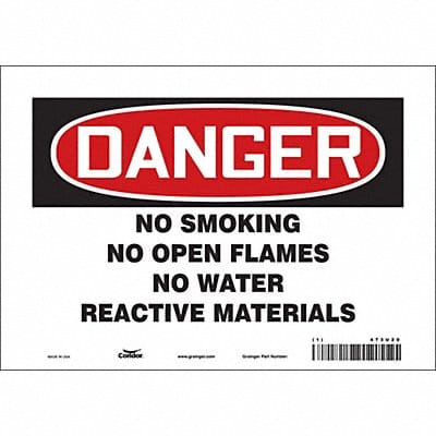 Safety Sign 7 in x 10 in Vinyl