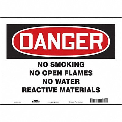 Safety Sign 10 inx14 in Vinyl