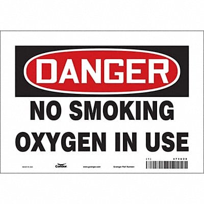 Safety Sign 7 inx10 in Vinyl